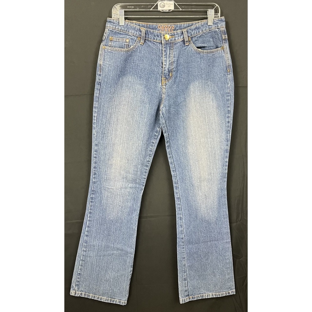 Gazoz Jeans Women 13/14 Med Wash Bootcut Stretch Denim Blue Mid Rise Y2K Style